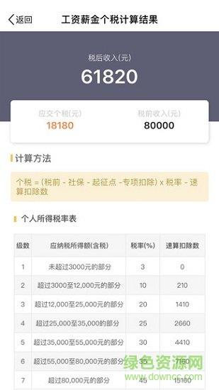 个税计算器2019  v1.0.0图4