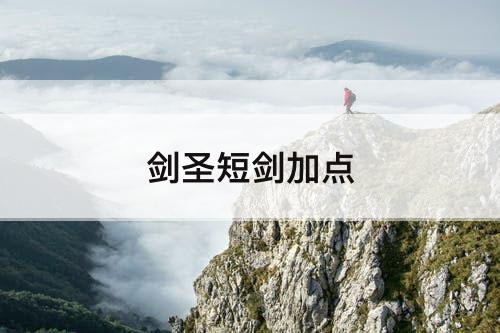 剑圣短剑加点