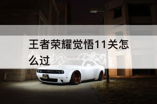 王者荣耀觉悟11关怎么过