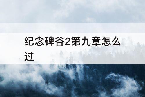 纪念碑谷2第九章怎么过
