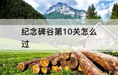 纪念碑谷第10关怎么过