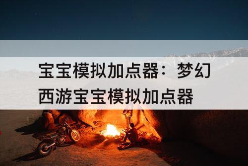 宝宝模拟加点器：梦幻西游宝宝模拟加点器