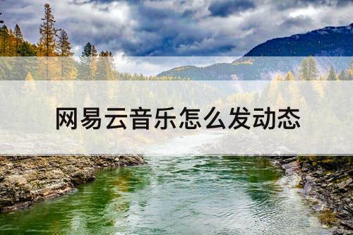网易云音乐怎么发动态