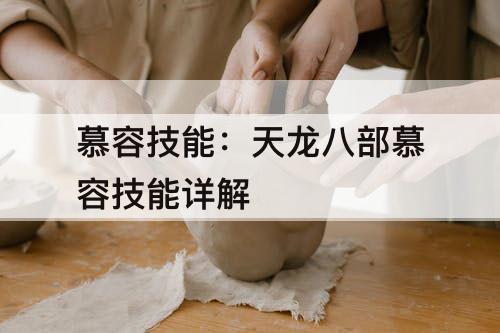 慕容技能：天龙八部慕容技能详解