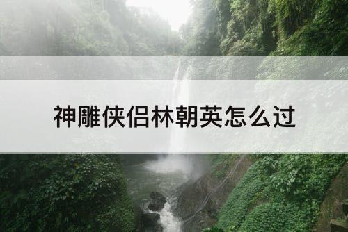 神雕侠侣林朝英怎么过