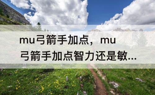 mu弓箭手加点，mu弓箭手加点智力还是敏捷