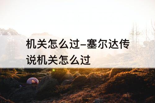 机关怎么过-塞尔达传说机关怎么过