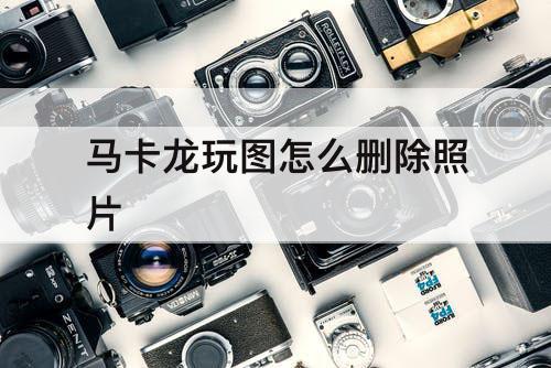 马卡龙玩图怎么删除照片