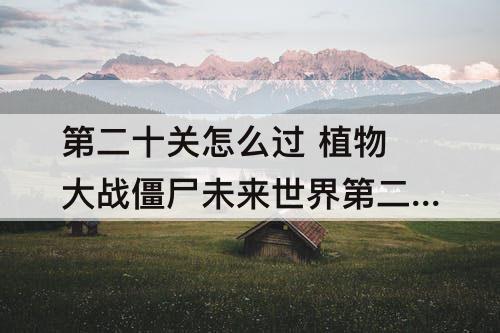第二十关怎么过 植物大战僵尸未来世界第二十关怎么过