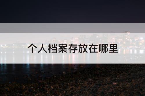 个人档案存放在哪里