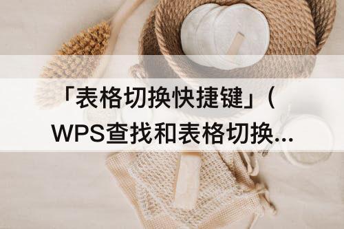 「表格切换快捷键」(WPS查找和表格切换快捷键)