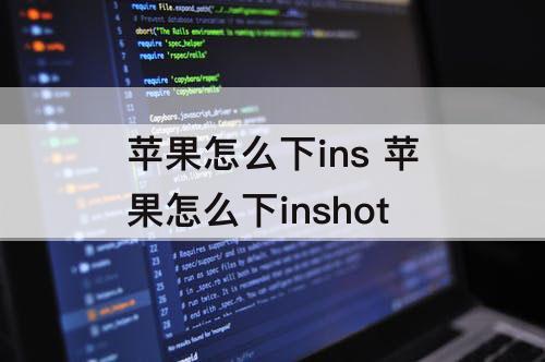 苹果怎么下ins 苹果怎么下inshot