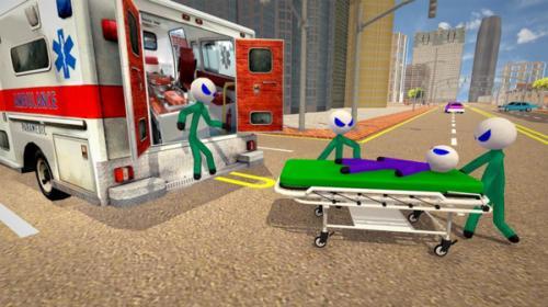 火柴人救护车驾驶  v1.2图1