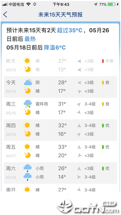 北栀天气