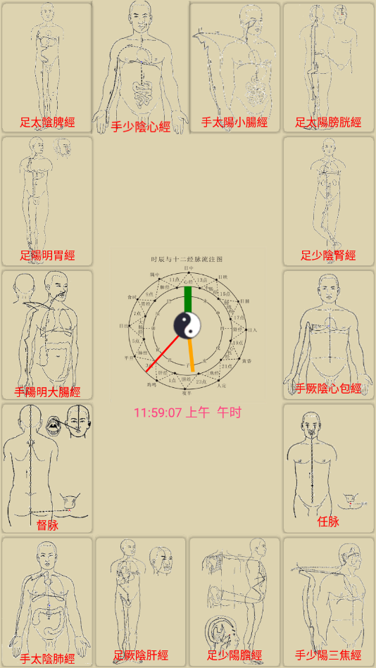 中医经络穴位流注  v2.2图1