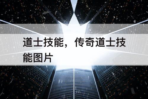 道士技能，传奇道士技能图片