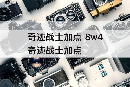 奇迹战士加点 8w4奇迹战士加点