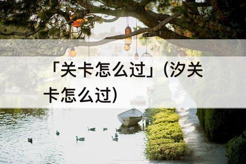 「关卡怎么过」(汐关卡怎么过)