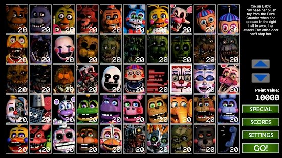 玩具熊的五夜终极自定义之夜下载无限电量  v1.7图3