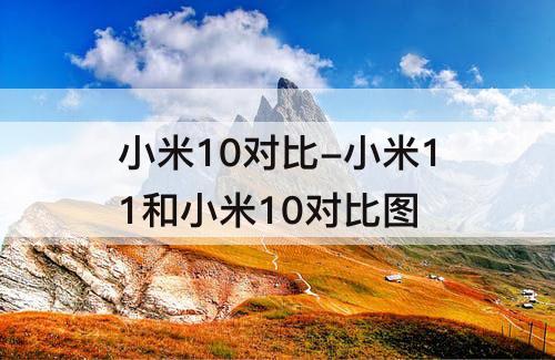 小米10对比-小米11和小米10对比图