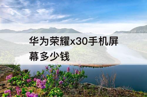 华为荣耀x30手机屏幕多少钱