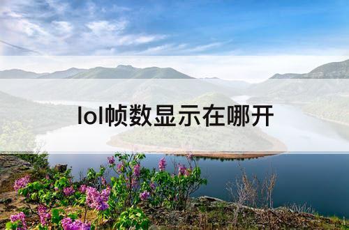 lol帧数显示在哪开