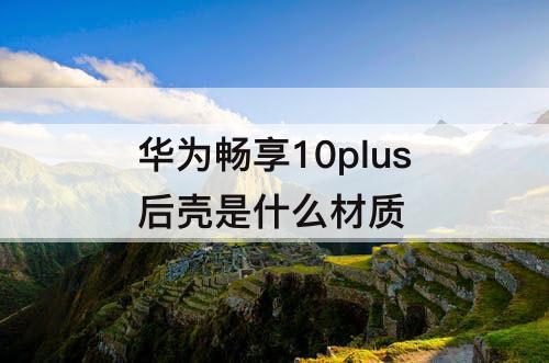 华为畅享10plus后壳是什么材质