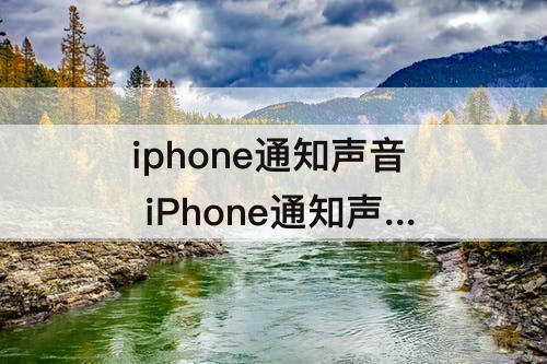 iphone通知声音 iPhone通知声音怎么改成APP的